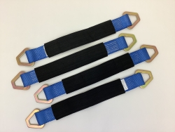 4 Pack of 2" x 21" Axle Straps with Protective Sleeves (color options) and USPS Priority Shipping Included!