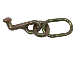 Forged T-Frame Hook on Welded Link with Extra Oval Ring