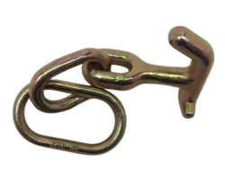 Forged TJ Combo Frame Hook on Welded Link with Extra Oval Ring