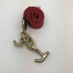 2" x 8' DIAMOND WEAVE Strap with Forged TJ Combo / R-Frame Hooks & Reinforced Eye (color options)