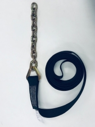 2" x 18' DIAMOND WEAVE Strap with 12" Chain Tail (Color Option)