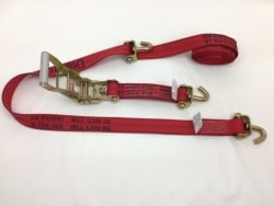 No Rubber Cleats 10 ft Diamond Weave ratchet wheel strap w swivel J hooks -Colors