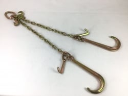 24" V-Bridle Chain with Big 15" J and Mini J Hooks