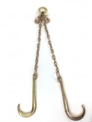 24" V-Bridle Chain with Big 15" J Hook
