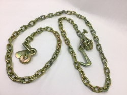 5/16" x 12' G70 Auto Transport FLATBED Chain with RTJ Cluster Hooks+GRAB