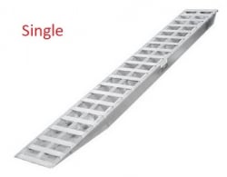 10' (SINGLE of 120"x16"x4.75") Loading Ramps w Hook Top, Knife Foot