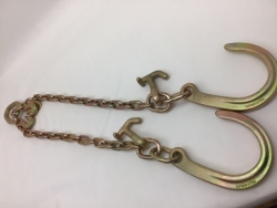 24" V Chain with 8" J Hooks and T-J hooks USPS Priority Shipping Included!