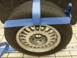 Adjustable Basket- Ratchet Wheel Strap- Diamond Weave: BULLRING E-Track (Ruslan version)