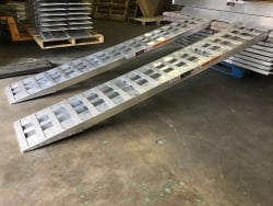 PAIR of 9ft x 18inch Wide Ramp with Hook End 7000 lb per axle rating