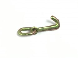 Auto Tie Down Mini J Hook with Welded Ring 4,700 lb Working Load Limit