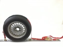 10ft Vertical E-Track Ratchet Wheel Strap- Low Pro: Idler & Grip Sleeve