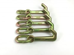5 Pack Auto Tie Down Mini J Hook with Welded Ring 4,700 lb WLL USPS SHIPPING INCLUDED!
