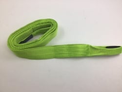 3" x20ft Recovery Strap, 36000lbs Capacity, DoublePly  HI-Viz Green