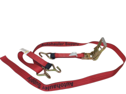 Ozzie Australian 10ft Ratchet Wheel Strap (Tecnic) w/Single J Hook