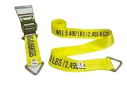 4"x30' Ratchet Cargo Strap Assembly with D-Rings