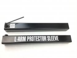 Tow L-Arm <b>Wear Sleeve (Pair)</b> for self-loader- 20 inch- w Hole- Black