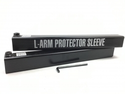 Tow L-Arm <b>Wear Sleeve (Pair)</b> for self-loader- 22 inch- w Hole- Black
