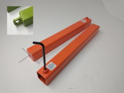 Tow L-Arm <b>Wear Sleeve (Pair)</b> for self-loader- 20 inch- w Tab- Orange