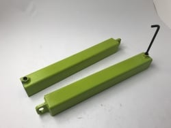 Tow L-Arm <b>Wear Sleeve (Pair)</b> for self-loader- 20 inch- w Tab- Green
