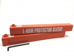 Tow L-Arm <b>Wear Sleeve (Pair)</b> for self-loader- 22 inch- w Hole- Orange