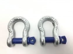 2 Pack of 5/8" Peer Lift Galvanized Screw Pin Shackle and USPS Shipping Included!