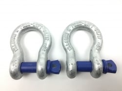 2 pack of 3/4" Peer Lift Galvanized Screw Pin Shackle and USPS Shipping Included!