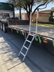 48 inch Aluminum Trailer Ladder Designed for Trailers from 28"-42" high (375lb Capacity) 16" wide