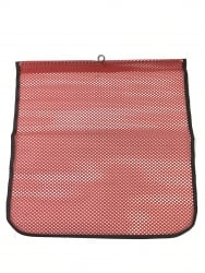 Warning Flag 18x18 with steel rod and ring in the middle