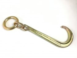 15 inch Forged Hook with welded ring