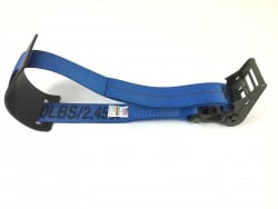 3" x 6' Short Handle Ratchet Underlift Strap W/ Rubber Pad