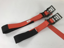2 Pack 3" x 6' Short Handle Ratchet Underlift Strap W/ Cordura Sleeve and Free USPS Priority Shipping!