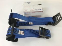 2 Pack 3" x 6' Short Handle Ratchet Underlift Strap W/ Rubber Pad with Free USPS Priority Shipping Included!