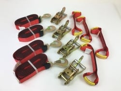 14' Red Tecnic Twisted Snap Hook kit with Free USPS Priority Shipping!