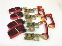 18' Red Tecnic Twisted Snap Hook kit