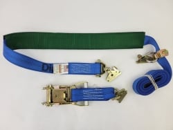 10ft E-Track Wheel Strap- Swivel and Low Pro Idlers- Low Pro Sleeve- O-Ring Ratchet