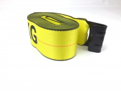 4" X 30' w/ Flat Hook - Yellow