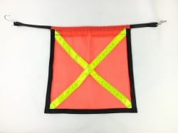 Safety Flag-With Bungee Cord- Reflective X- Reinforced Edge- Made in TX