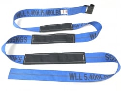 3" x 14' Triple Cordura Reinforced Shed Trailer Strap- Flat Hook- Color Options