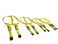 4 Pack Professional Grade Car and Trailer Wheel Bonnet Strap for 13-17 inch wheels