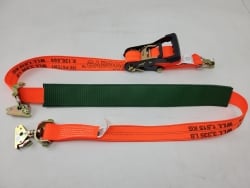 10ft E-Track Wheel Strap- Swivel and Low Pro Idlers- Low Pro Sleeve- O-Ring Ratchet