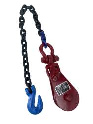 Snatch Block 4 ton w/ Shackle and G100 Chain