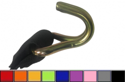 Boydstun Screw Trailer Strap- Low Profile Sleeve with 3  1.25"  hook to fit round bar (length and color options)