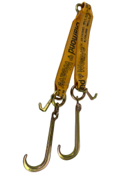 4" X 36" V Bridle with 15" Forged J and Mini J hooks