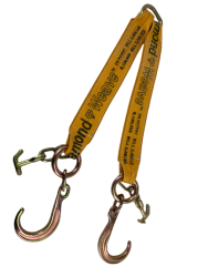 4" X 36" V Bridle with 8" Forged J and TJ hooks