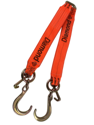 4" X 36" V Bridle with 8" Forged J and Mini J hooks - Color Options