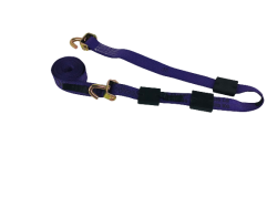 14 FT Diamond Weave Swivel-J Wheel Strap-with Rubber Cleats-PURPLE