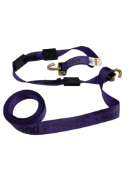 10 ft Diamond Weave ratchet wheel strap with swivel J hooks -PURPLE