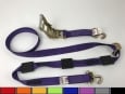 10 ft Diamond Weave ratchet wheel strap with swivel J hooks -PURPLE