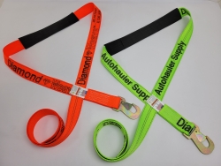 2" Length Options Diamond Weave Small Flat Snap Hook- 18" Cordura Sleeve- Length and color options