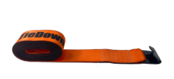 4" X 30' w/ Flat Hook - Orange